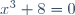 x^3 + 8 = 0